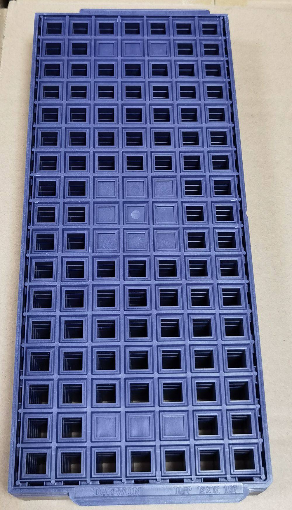 ic周转专用塑料防静电托盘电子元器件tray耐温芯片