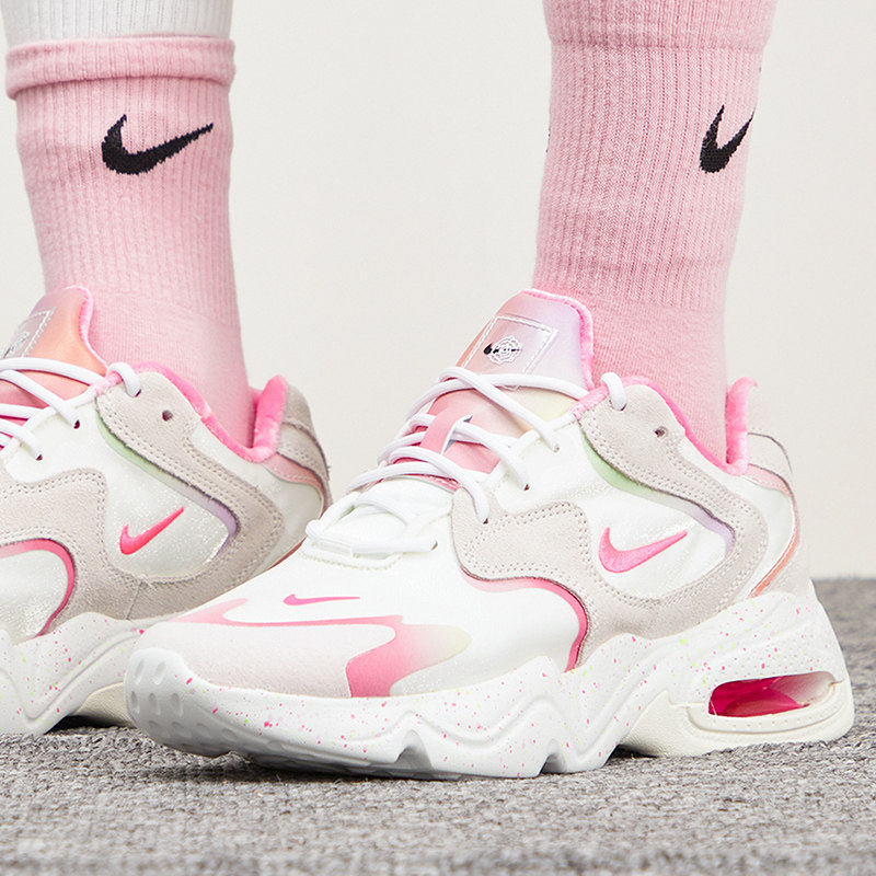 nike耐克粉色老爹鞋女2021新年airmax气垫运动休闲鞋