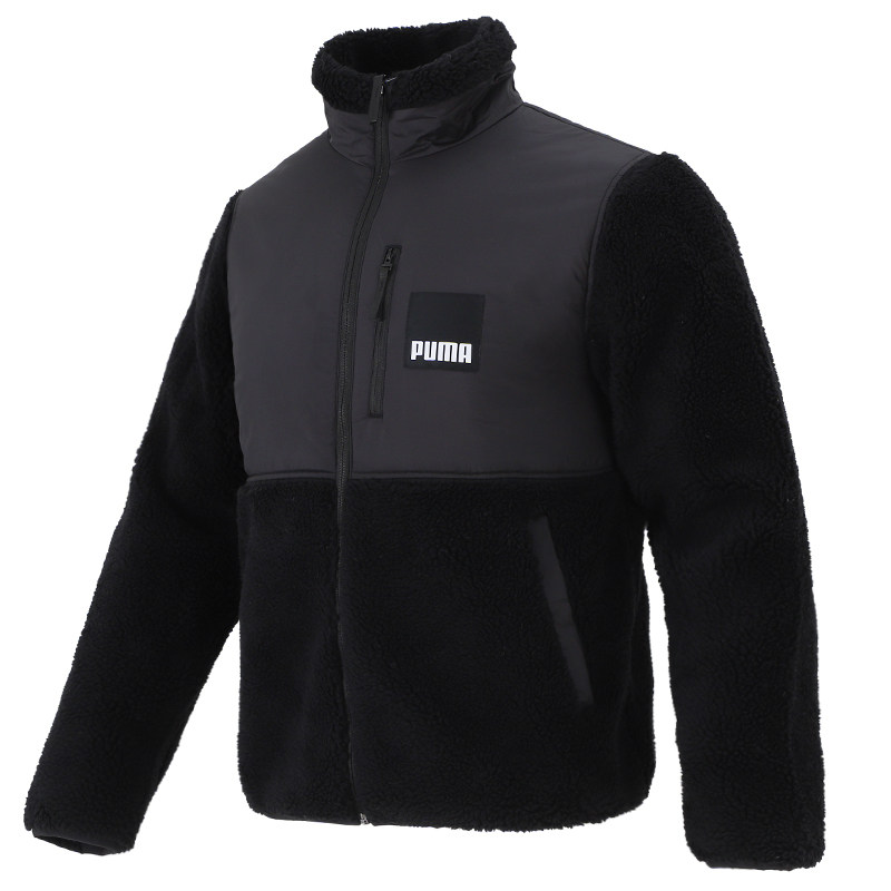 puma彪马棉服2021冬季新款羊羔立领外套加厚运动棉衣