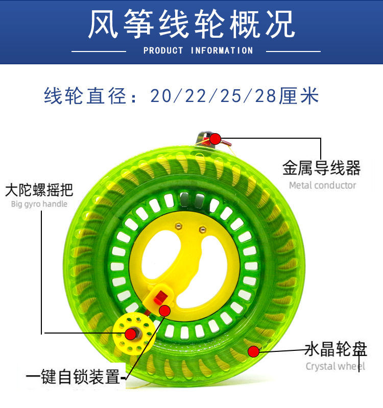 风筝的线轮怎么绑图解图片