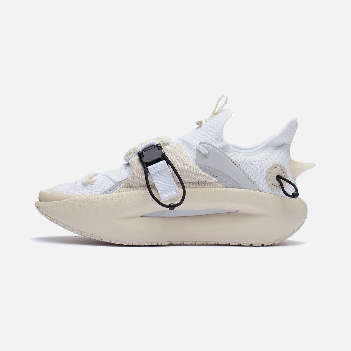 中国李宁 21新款走秀款休闲鞋男鞋云游一体织低帮运动鞋 agbr069