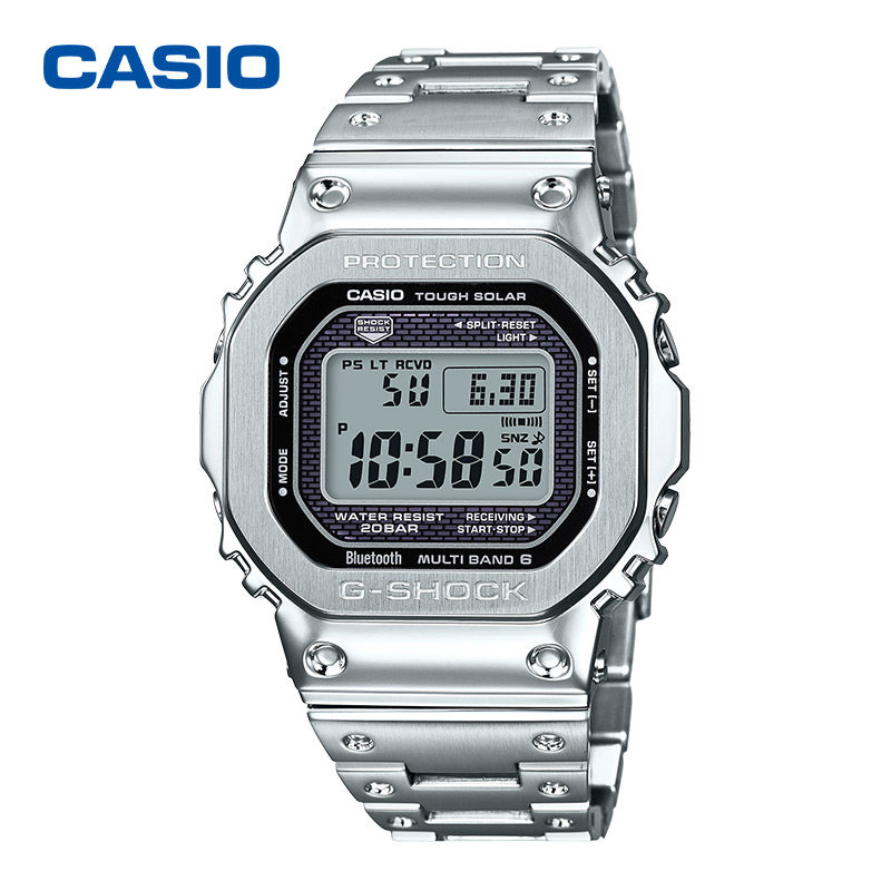 casio/卡西欧小方块六局电波蓝牙手表男gmw-b5000d-1dr