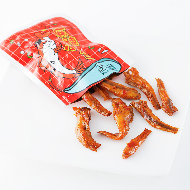 【功夫堂小鱼】黄飞鸿麻辣酱香小鱼干零食小吃零食小包装240g