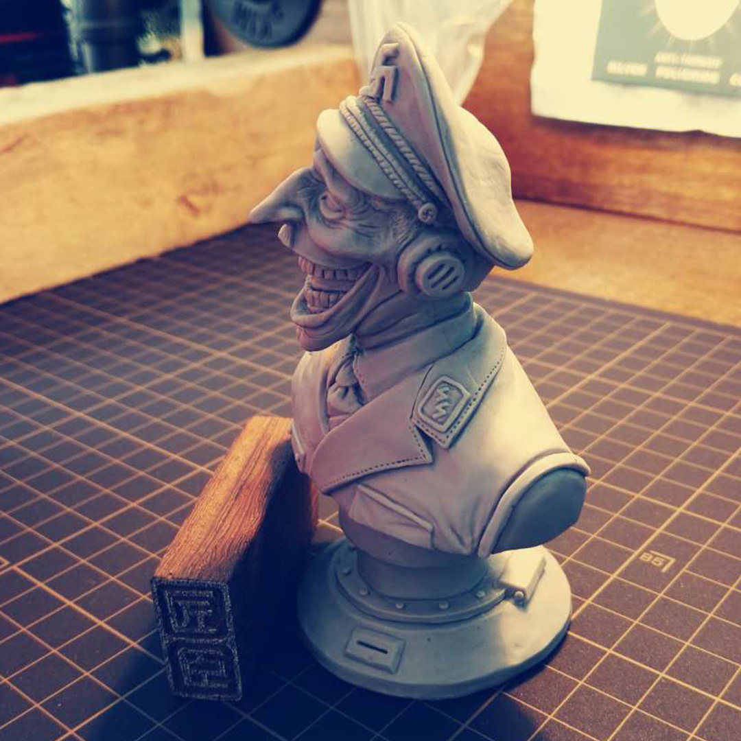 原创微笑元首胸像原型匠臣gk白模灰色现货手办