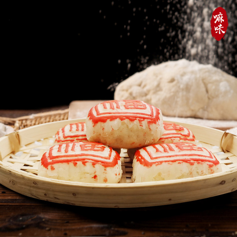 正宗白皮天津小吃传统手工老式点心糕点字饼传统中式糕点