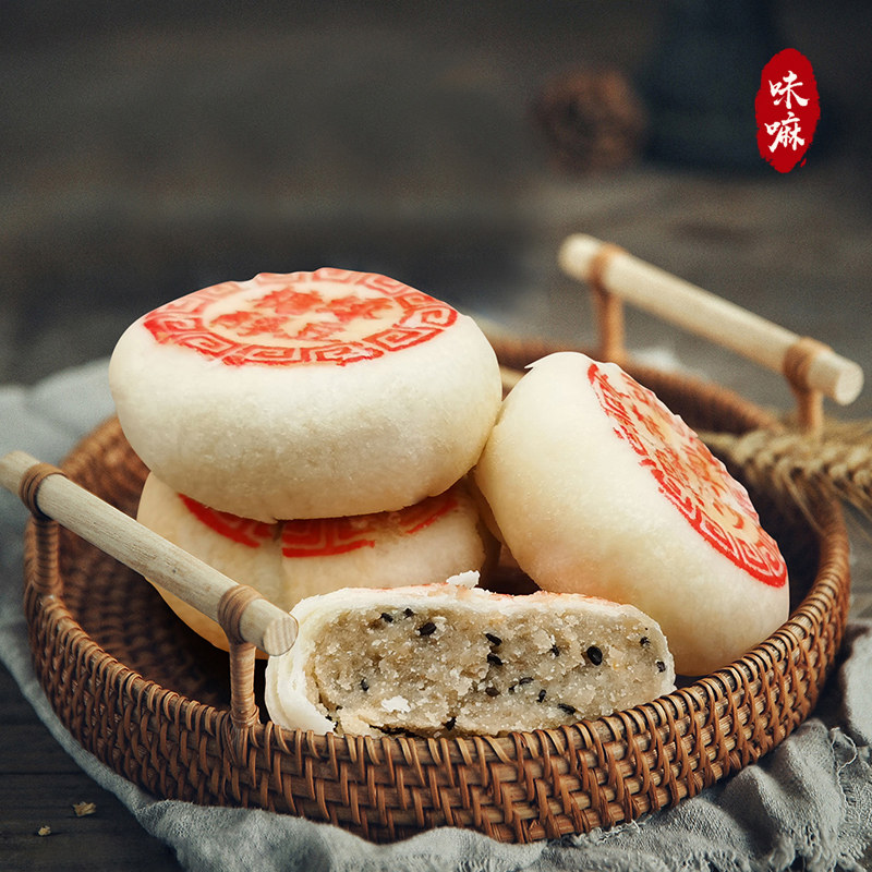 蔗糖白皮大酥皮苏月饼五仁椒盐豆沙传统老式传统中式糕点