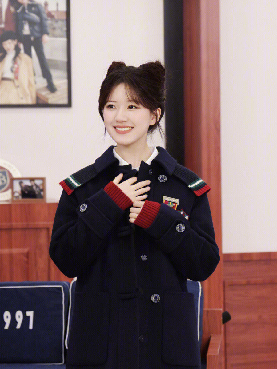 teenieweenie赵露思露思同款小熊中长毛呢大衣外套女冬毛呢外套