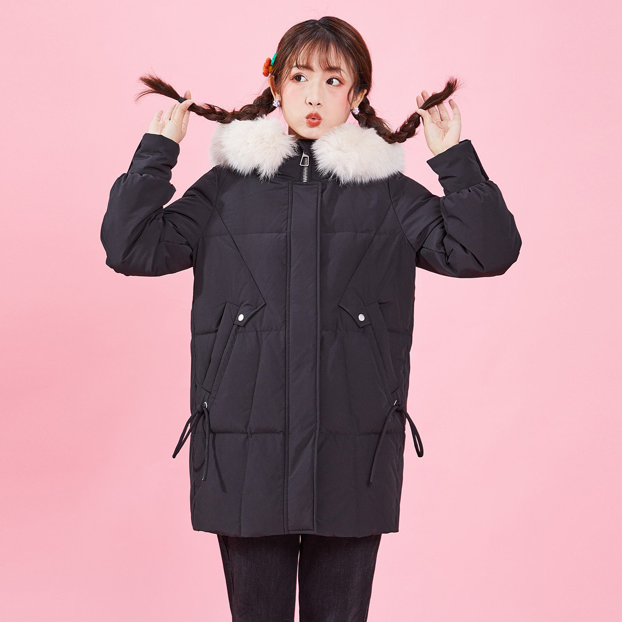 ief爱依服羽绒服2020年冬季新款韩版时髦宽松百搭羽绒服