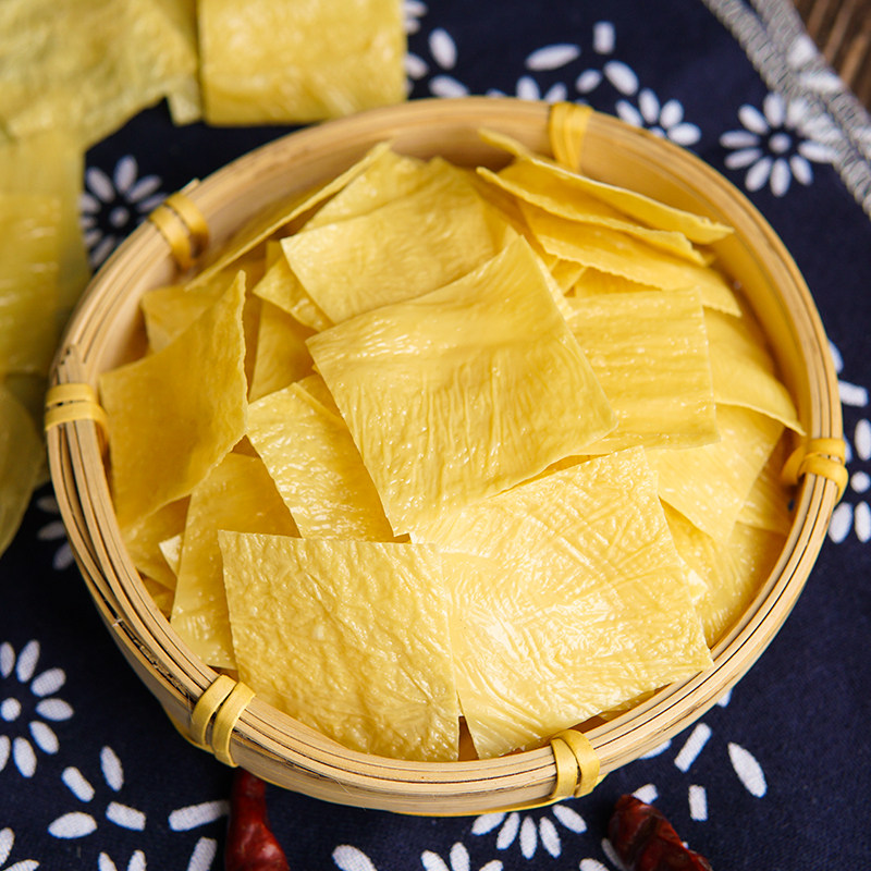 柳州腐竹豆皮王中王腐皮螺蛳粉店火锅凉拌粉切豆腐皮