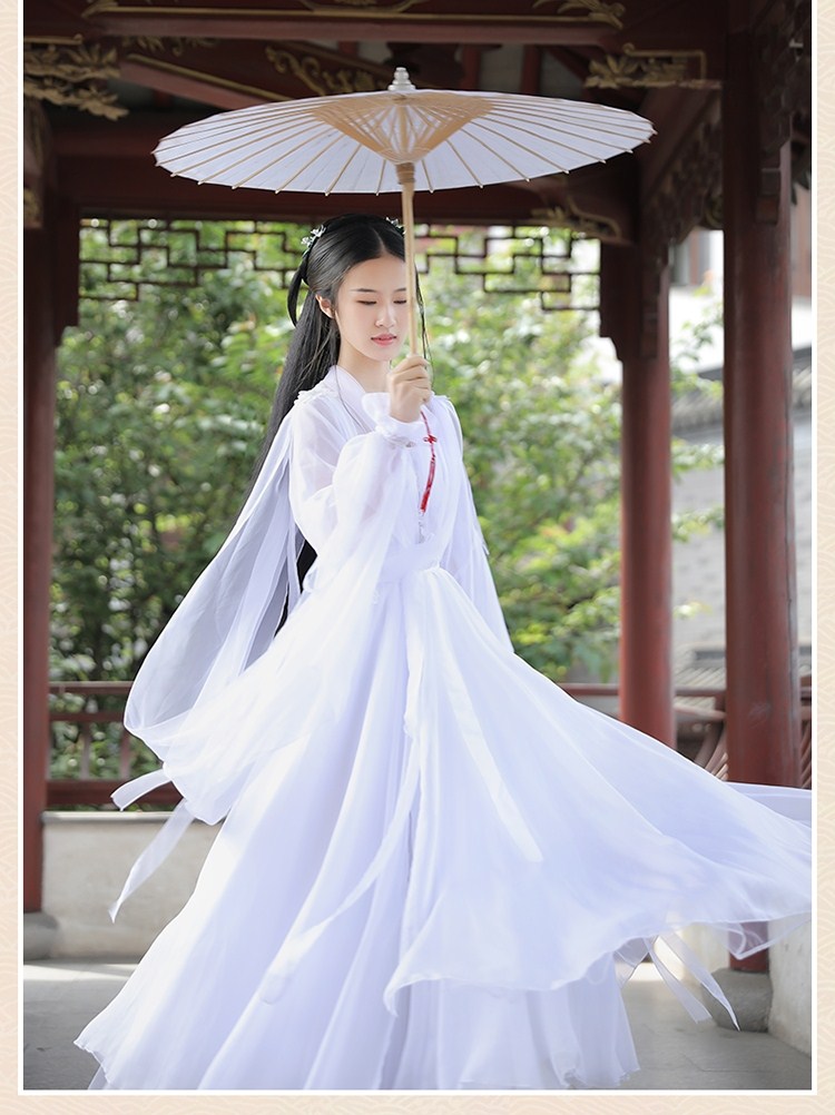 白娘子鞠婧薄纱芸溪汉服服装超仙飘逸cosplay女装