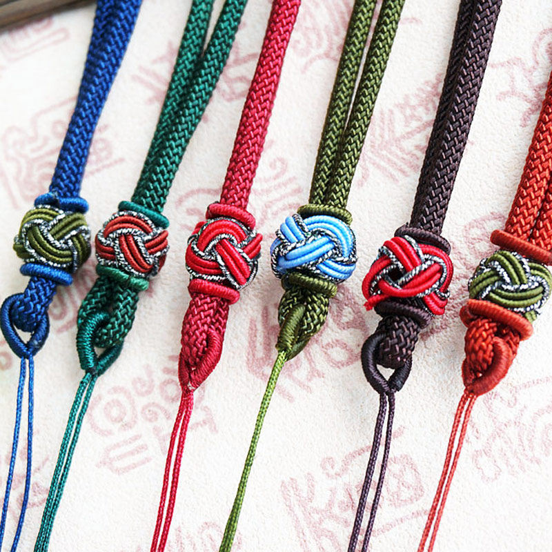 项链吊坠挂绳菠萝结绳绳子手工编织粗绳颈绳绳