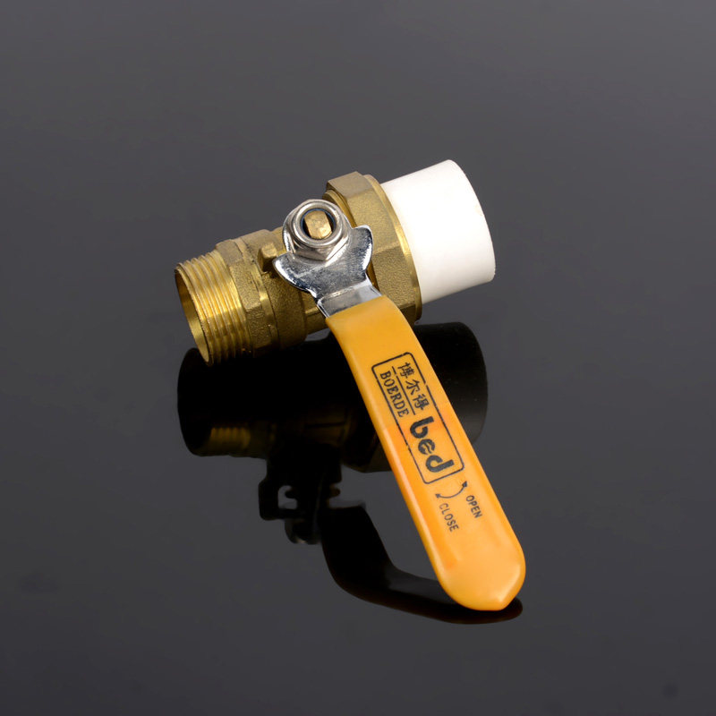 ppr水管4分6分1寸外丝外牙ppr20铜钢球阀球阀