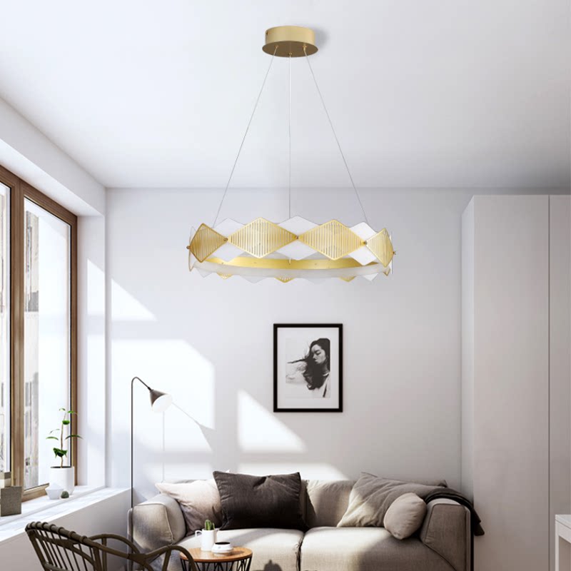 网红卧室北欧简约现代大气风格灯具客厅家用客厅吊灯