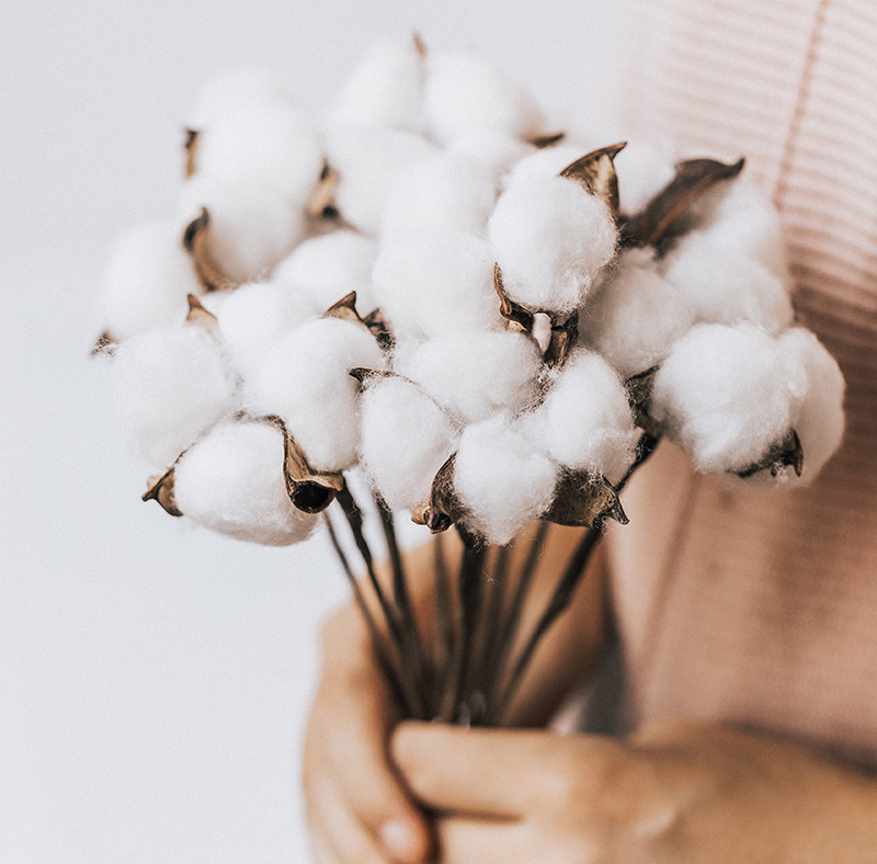 hromeo天然棉花插花圣诞装饰品商场酒店桌面摆件圣诞装饰品