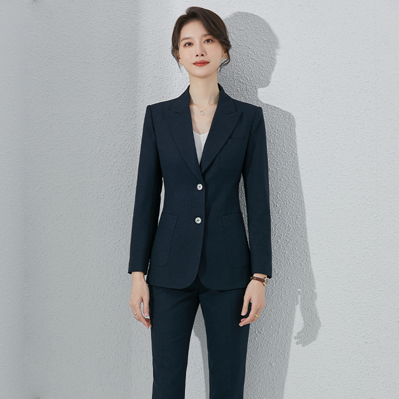 正装女套装气质西服黑色职业装秋冬大学生公务员面试职业女裤套装