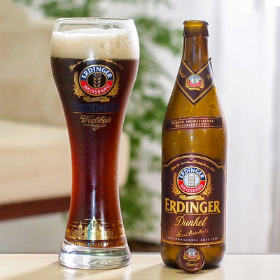 整箱德国进口艾尔丁格精酿型黑啤酒艾丁格黑erdinger500ml12瓶