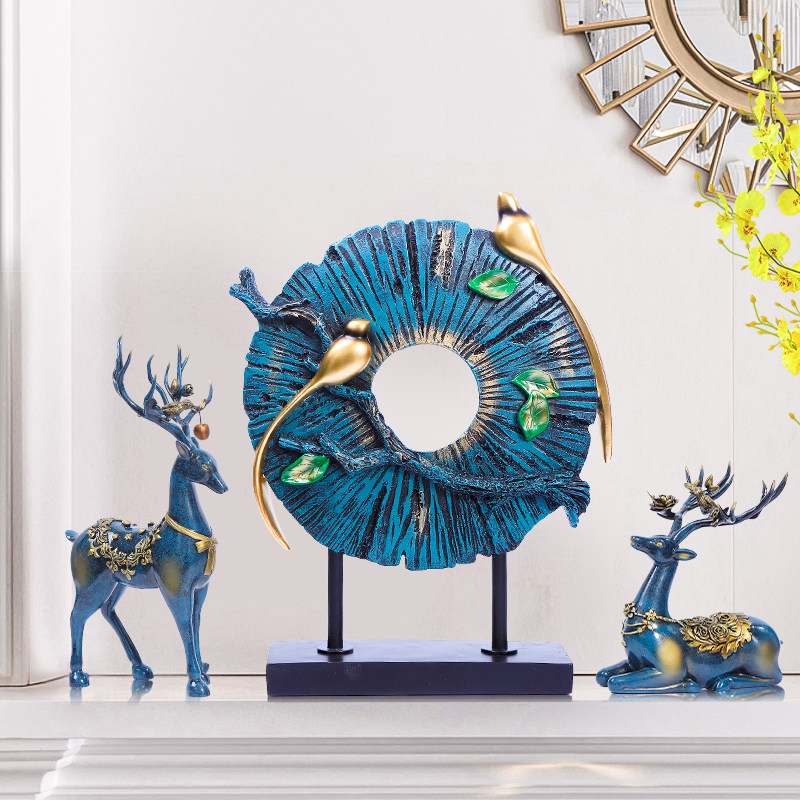 创意家居装饰品摆件客厅酒柜玄关现代高档轻奢乔迁摆件