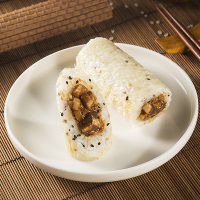 500g5条乐肴居黑卤肉饭团微波即食寿司早餐速冻自热米饭