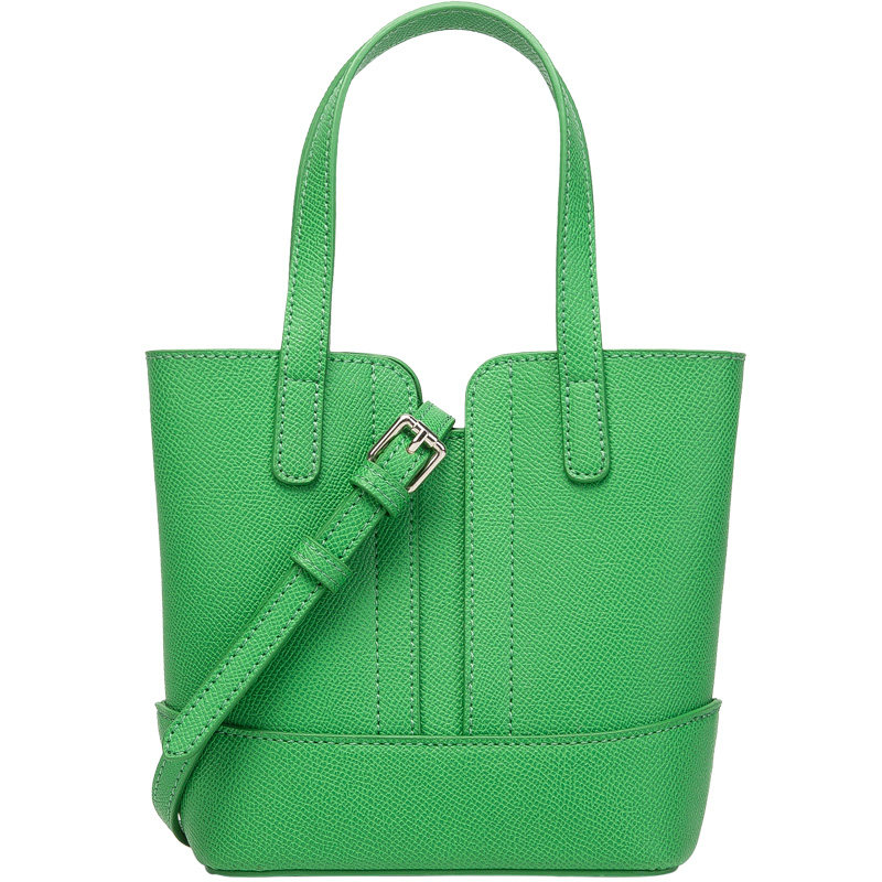 思哥迷你托特水桶包包女2021新款潮夏绿色斜挎女士包袋