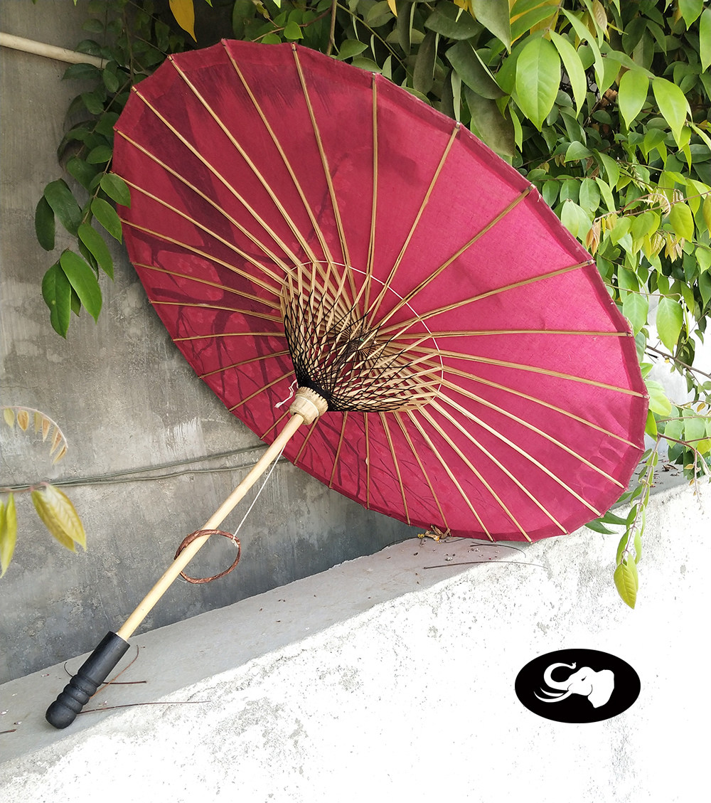 万象王国秘境云南泰国特色彩绘油纸纸伞手工傣族