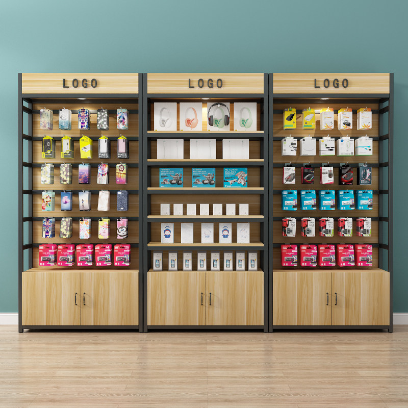 手机配件展示架置物架挂钩多层便利店产品超市货架饰品商用展示柜