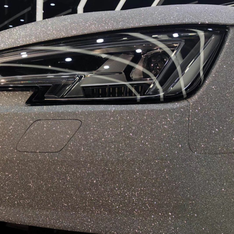 钻石爆闪银改色车身漆面改色磨砂闪点变色改装改色膜