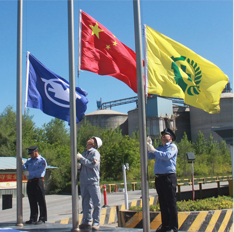 定制安全生产3号4号5号黄色安全彩旗司旗环保旗帜