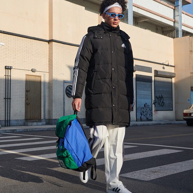 adidas阿迪达斯羽绒服男女女士中长款冬冬季2021新款运动羽绒服