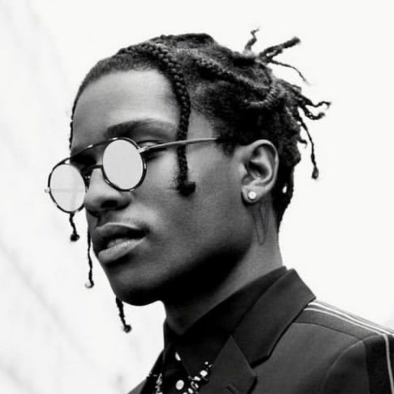 制造镶钻耳钉asaprocky嘻哈锆石男女耳饰耳钉