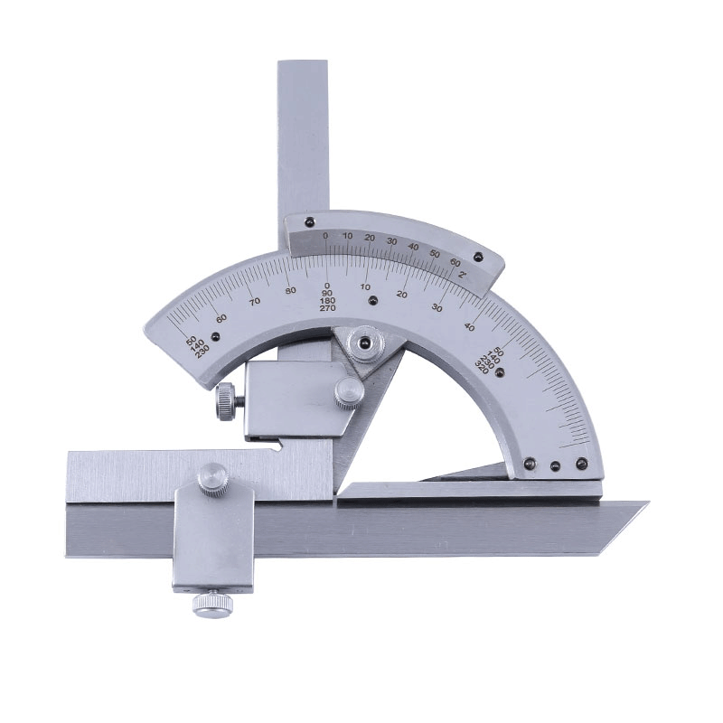 万能角度量角器成量度尺哈量0-320度游标带表0-360量块