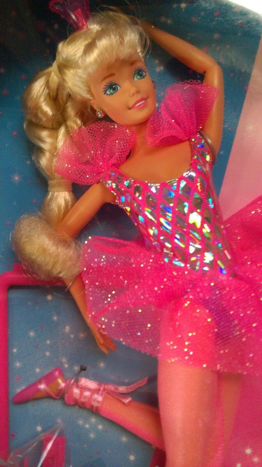 barbietwirlingballerina1995芭蕾舞开口笑关节芭比娃娃娃娃