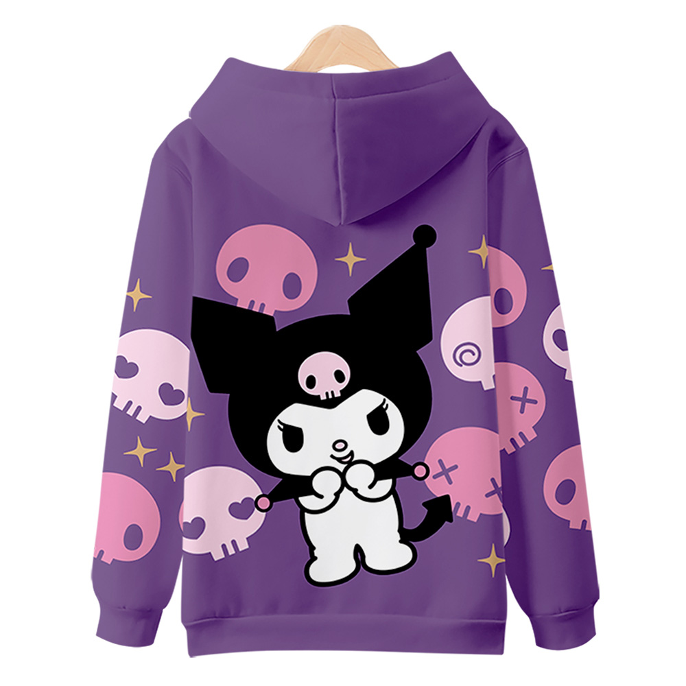库洛米kuromi连帽卫衣动漫周边二次元甜美日系风外套可爱学生衣服