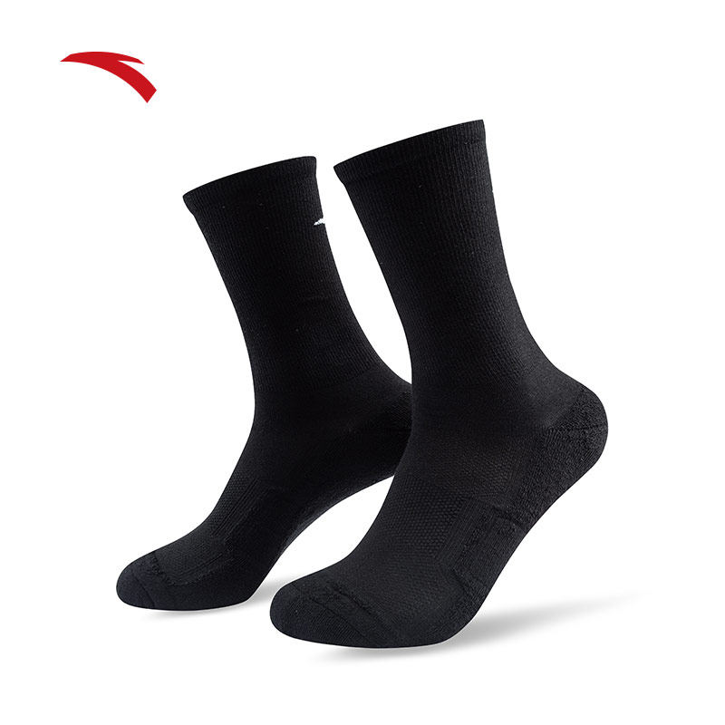 安踏袜子运动高筒亲肤舒适篮球袜透气吸湿装男运动袜