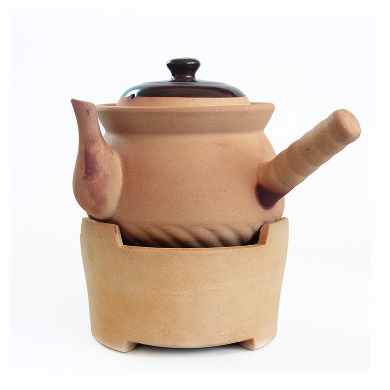 福康煎药壶煎中药罐传统耐热砂锅药罐明火直烧药煲沙锅碳炉药炉