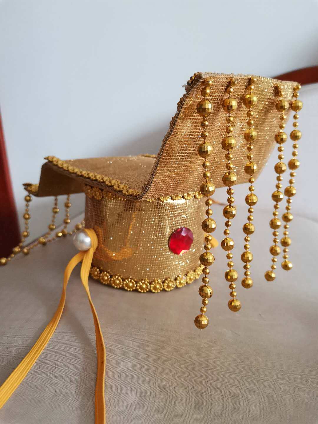 古代皇帝帽子 儿童成人皇上古装太子帽子 格格清朝汉朝唐龙帽送胶