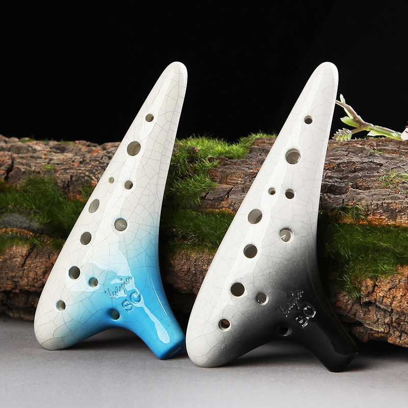 陶笛玥音12孔高音专业演奏型渐变变色12sc陶埙陶笛