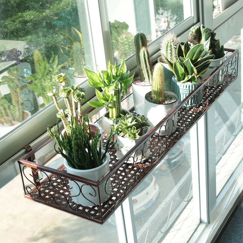 窗台阳台置物架窗沿挂式花架窗户花盆盆架室内外花架
