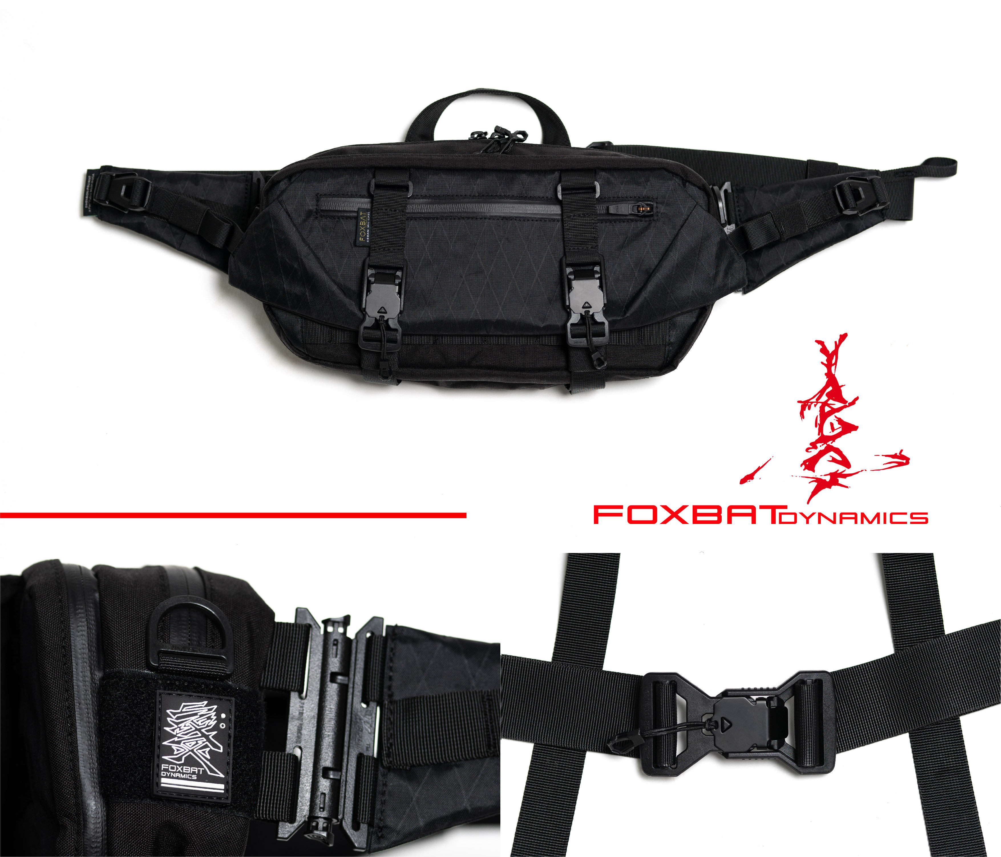 foxbat狐蝠工业tag leg 23夜叉机能战术单肩包斜挎腰包edc通勤包