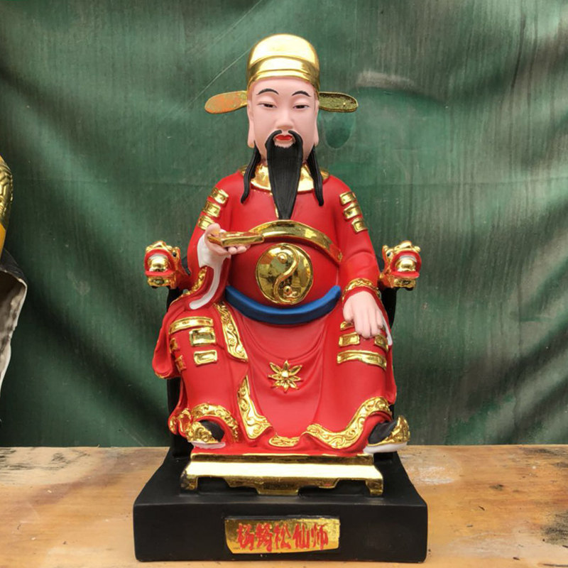 杨筠松仙师神像树脂玻璃钢彩衣佛堂家用供奉摆件摆件