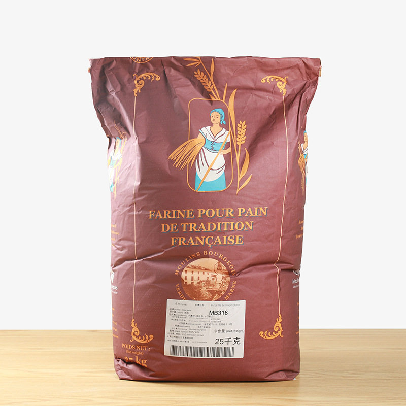 伯爵传统t65面粉25kg吐司法式面包mb316小麦面粉