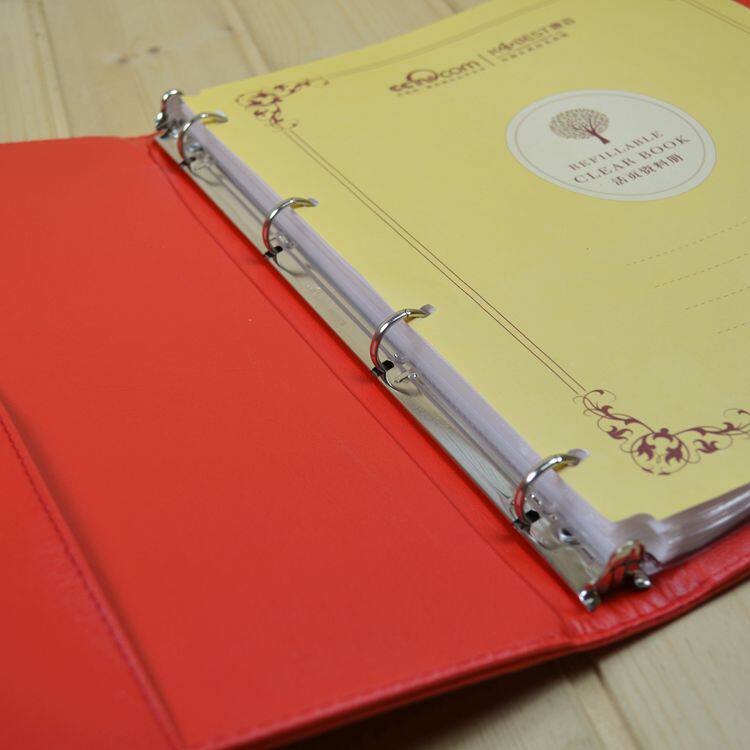 放心好店高档皮质20页40活页册a4多层资料册