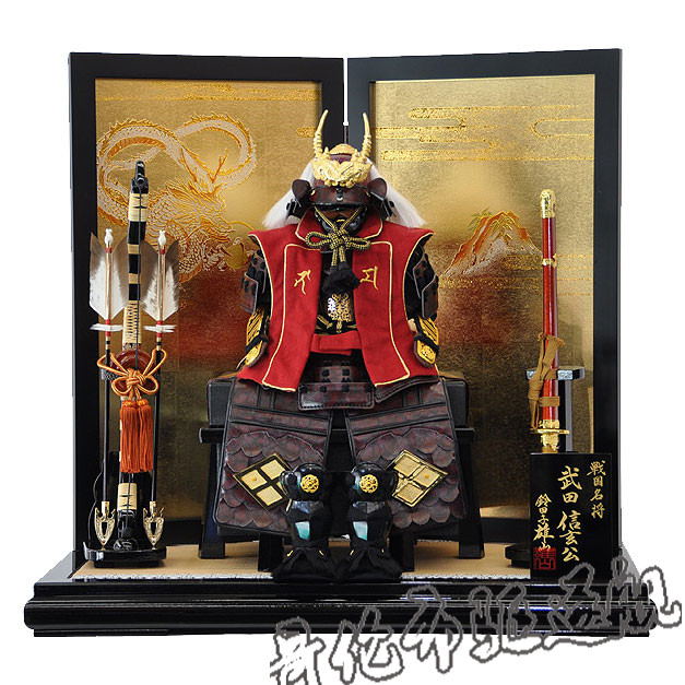 铠甲代购日本武士人形摆件武田信玄迷你精致摆件