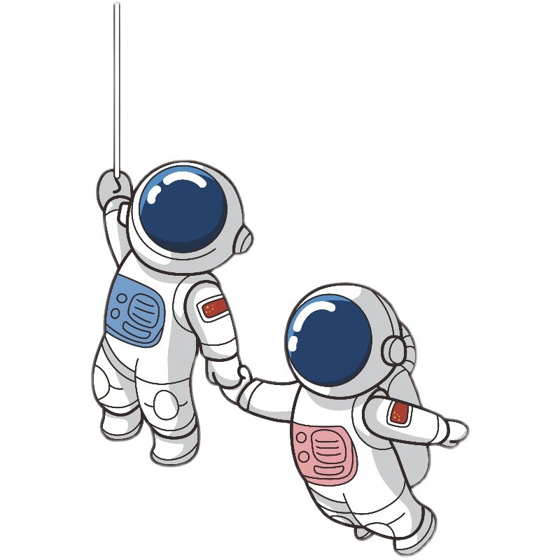 个性nasa太空宇航员汽车贴纸创意玻璃装饰电动车汽车装饰贴