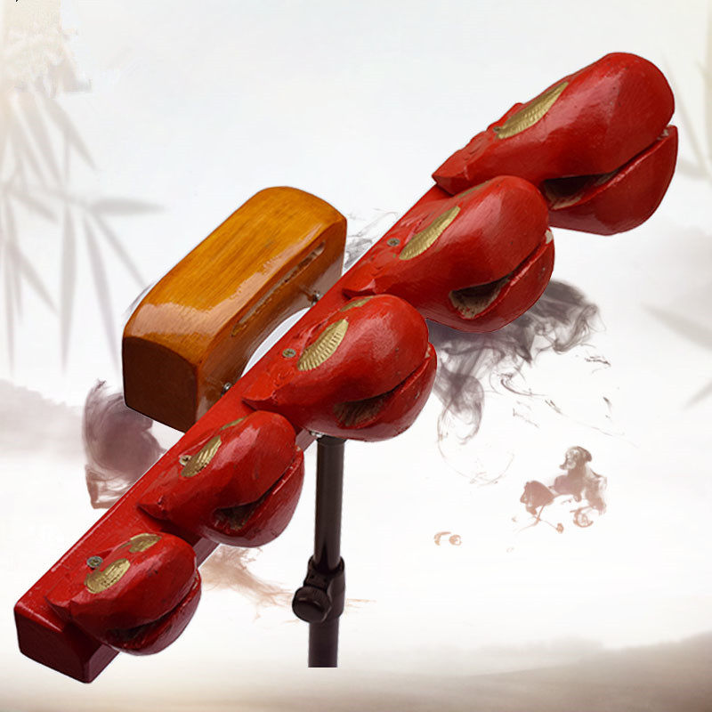 木鱼乐队五音多音套装一个高音梆子架子盒子梆子