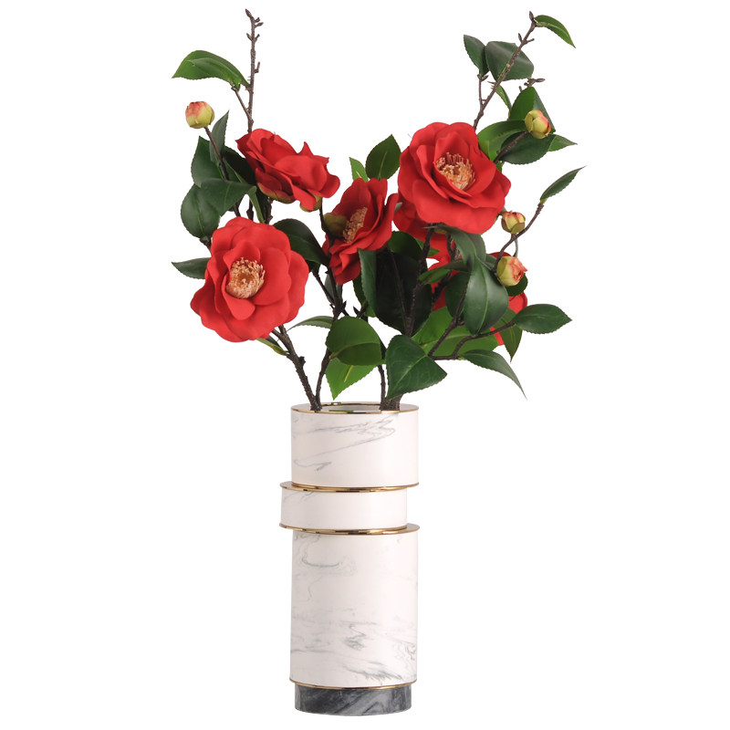 简欧现代花插样板房客厅茶几仿真花瓶餐厅餐桌花瓶