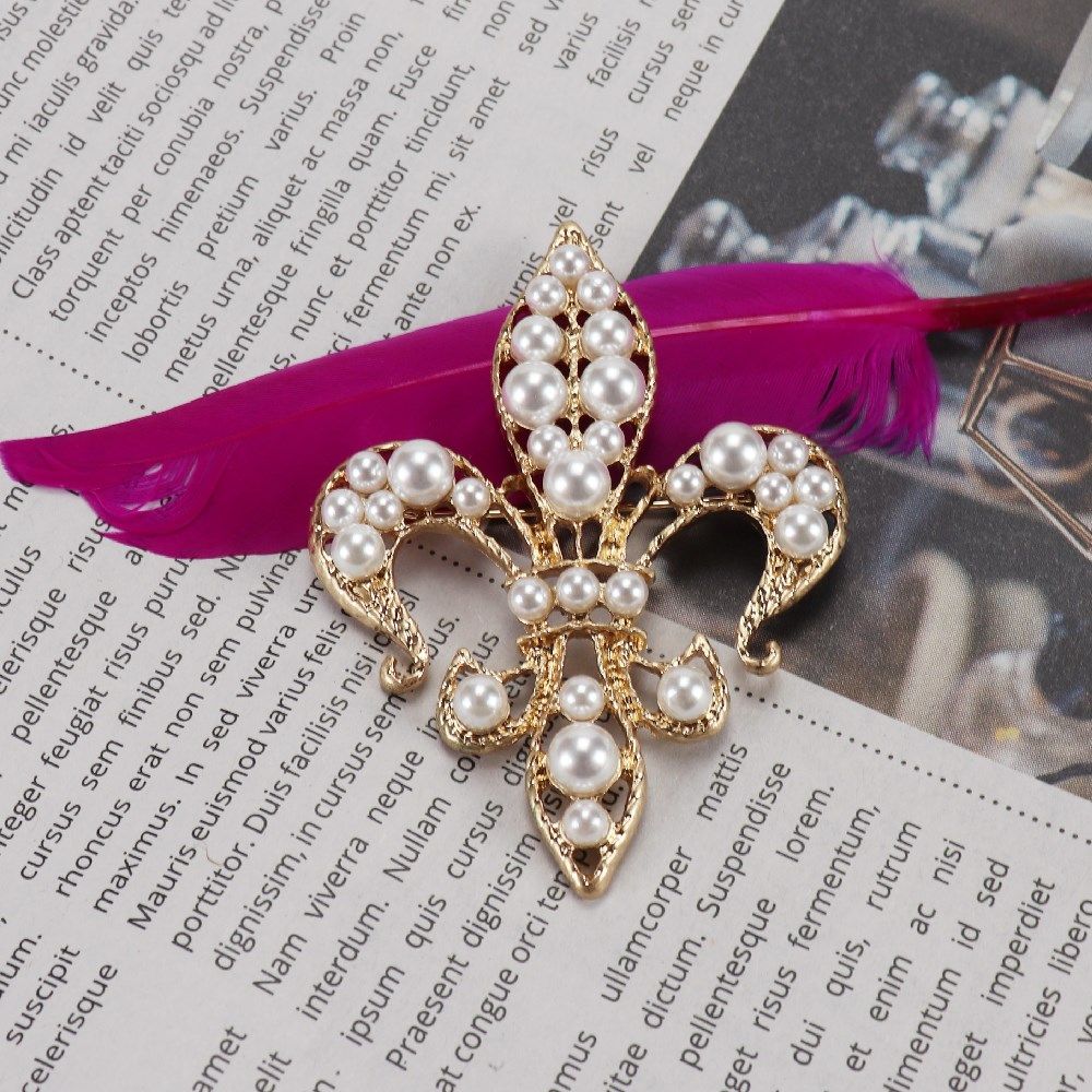 法国新款植物花卉全新网聚特色古董首饰鸢尾胸针