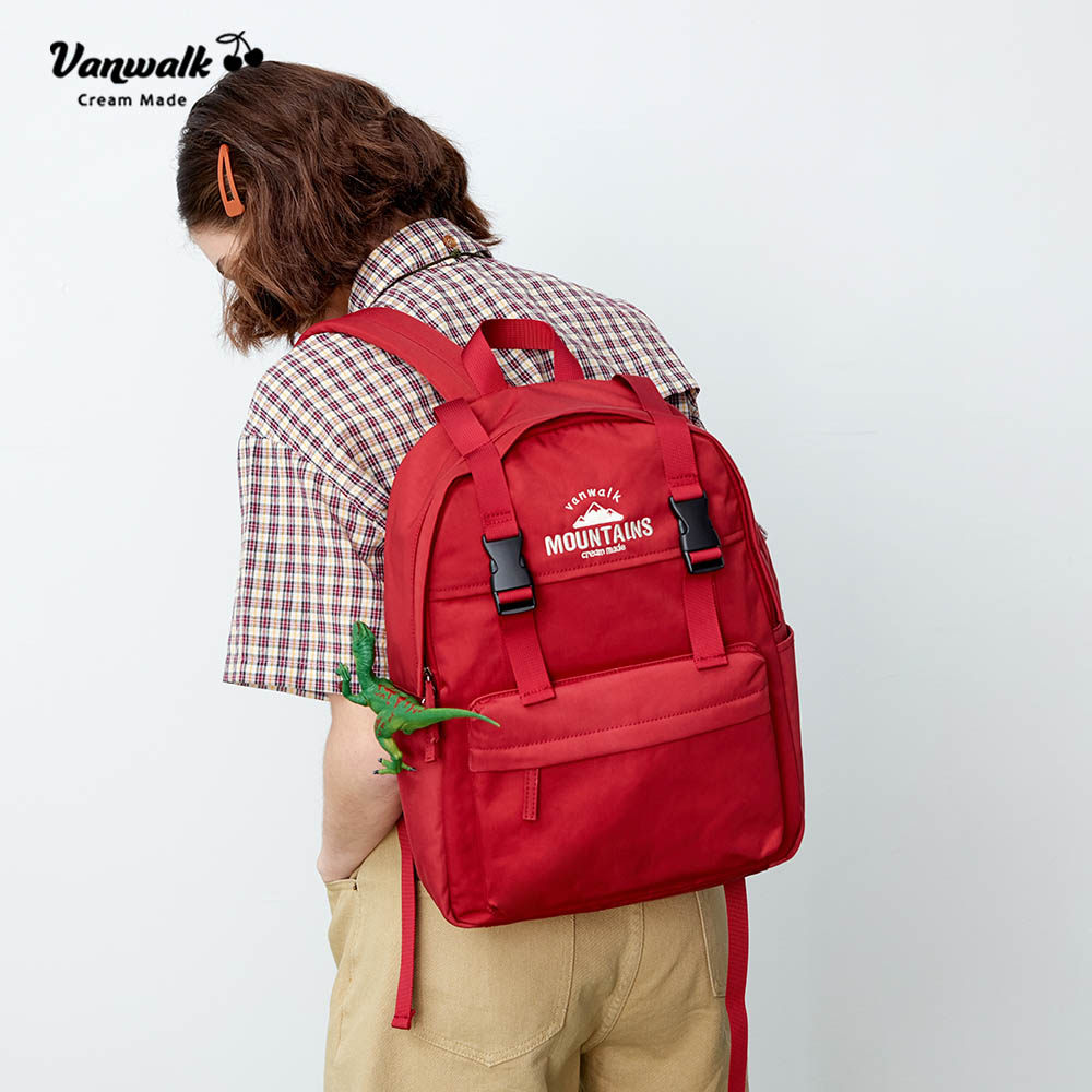 vanwalk品牌折扣双肩包大容量韩版百学生书包双肩背包