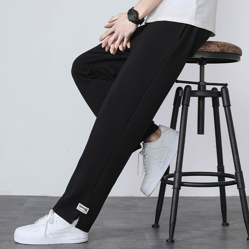 卫裤男士ins港风直筒宽松运动阔腿休闲裤子秋冬2022年春秋季新款