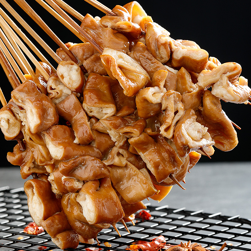 木屋烧烤食材肥肠串猪大肠户外烧烤半成品10串