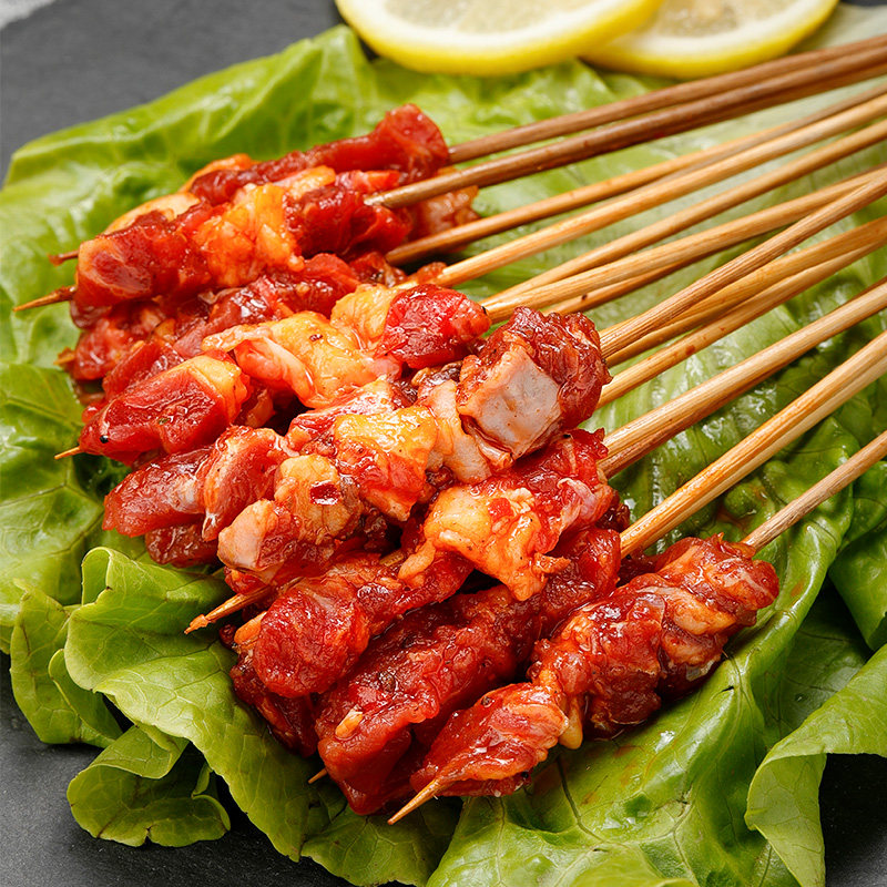 牛肉木屋烧烤食材半成品筋串新鲜手把小串20串其它牛肉类